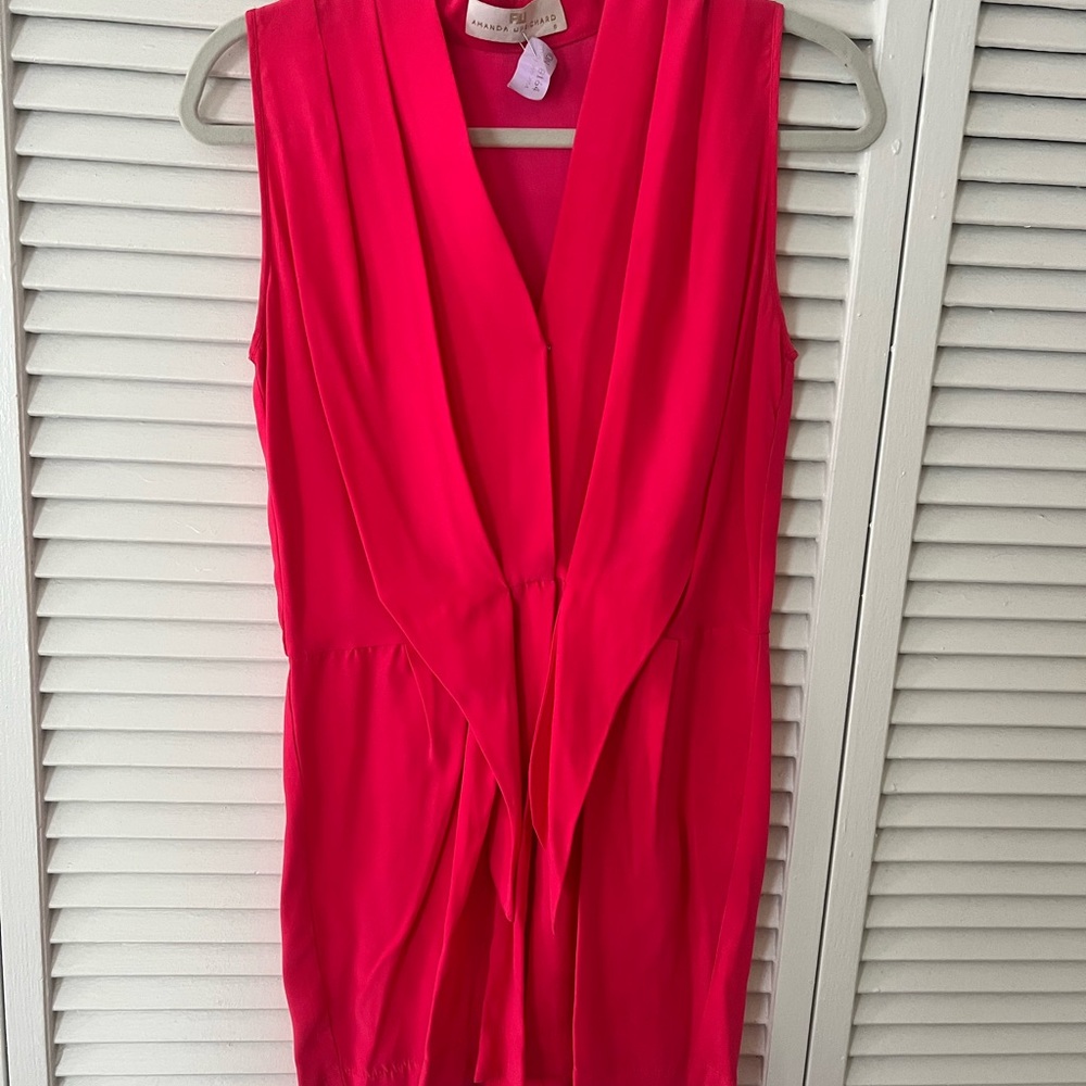 Vibrant Pink Sleeveless Romper